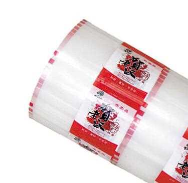 Printed laminated plastic food grade pet/pe packaging film