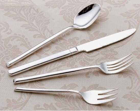 Promotion stocked silver coated cutlery  whole 