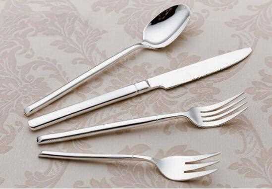 Promotion stocked silver coated cutlery  whole 