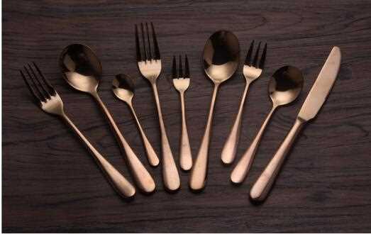  Eco-Friendly Rose Gold Stainless Steel Dinnerware