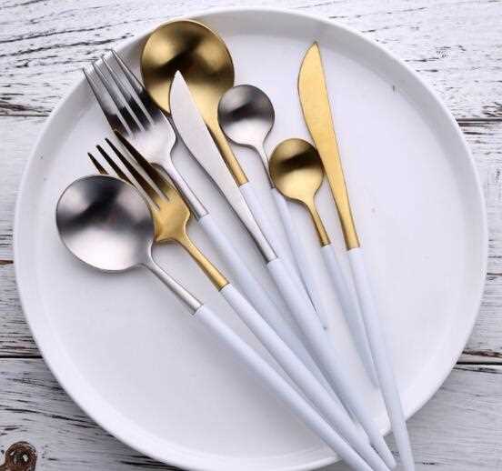 High Polish Coloured Handle Cutlery