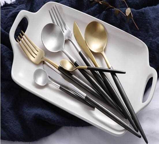 High Polish Coloured Handle Cutlery