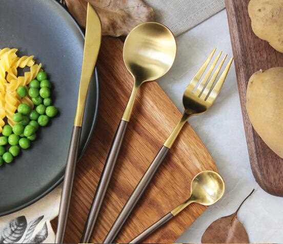 High Polish Coloured Handle Cutlery