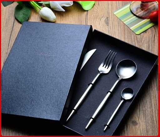 Luxury 4 pcs Christmas Gift Cutlery  Set