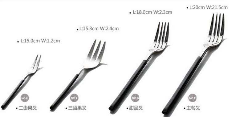 Stainless Streel Cutlery With Black Handle