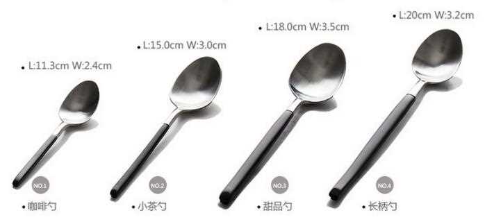 Stainless Streel Cutlery With Black Handle