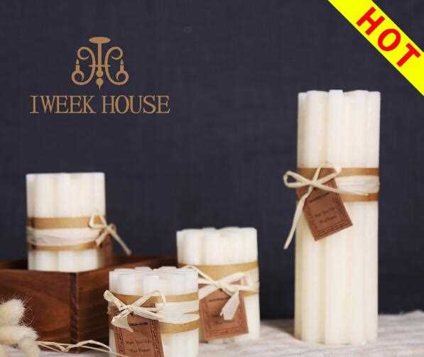 Lvory Color Cotton Wick Country Candle