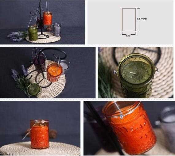 100% Natural Scented Candles in Glass Jar