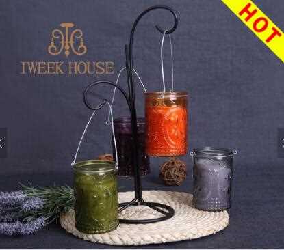 100% Natural Scented Candles in Glass Jar