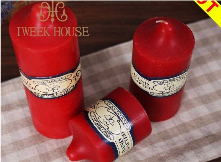 Paraffin Wax White Pray Church Pillar Candles