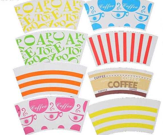 Customized printed disposable ice cream paper cup fan
