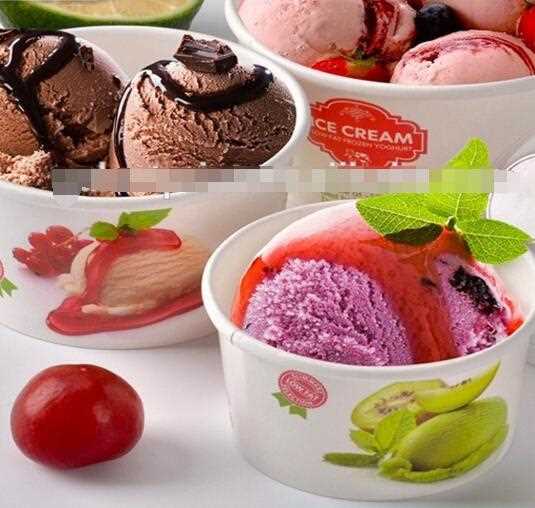 Custom paper ice cream cup disposable paper ice cream cup