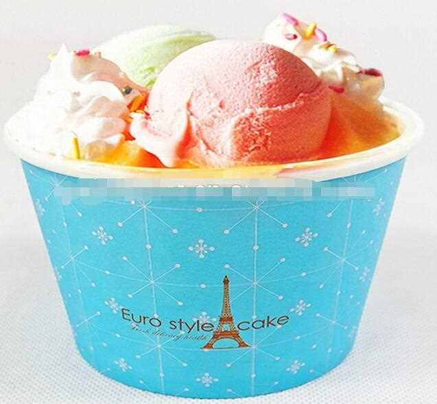 Wholesale new design ice cream cup mini paper ice cream cup printing