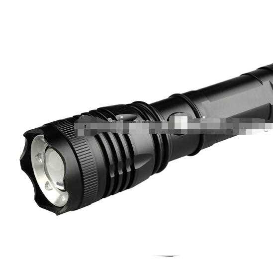 High power hunting camping hiking portable rechargeable led emergency flashlight torch light by 18650 lithium battery
