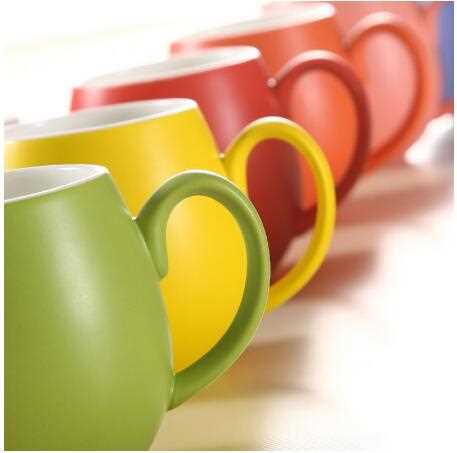 380ml Matt Color Glaze Finished Ceramic Mugs