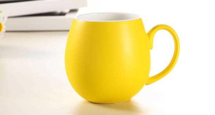 380ml Matt Color Glaze Finished Ceramic Mugs