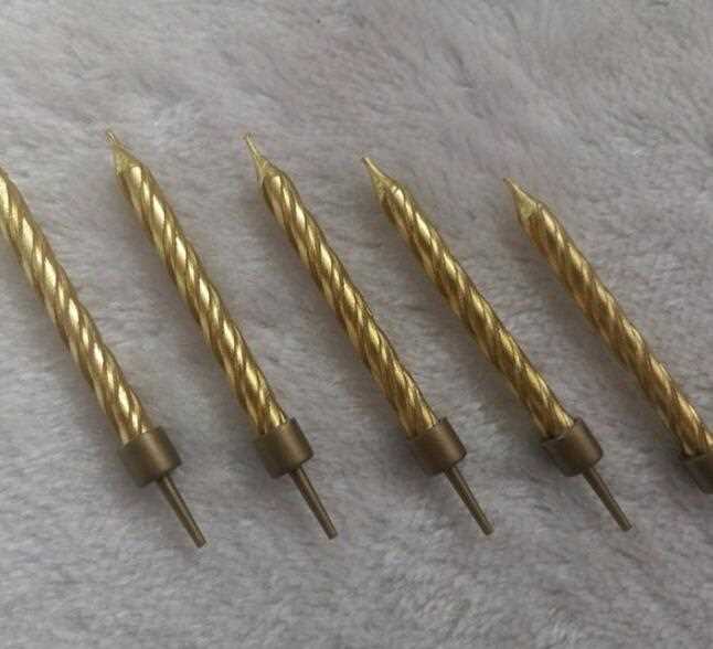 Golden Birthday Spiral Candles Wholesale
