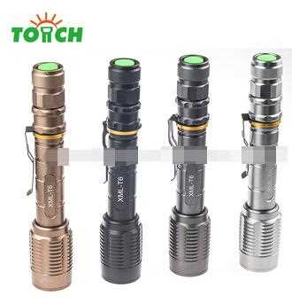 SOS defensa personal C REE T6 10W Zoom LED Flashlight 5 modes Zoomable 2*18650 Battary emergency flashlight super bright led lam