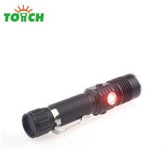 New design rechargeable USB charger zoom LED UV flashlight for emergency