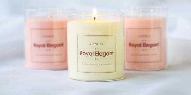 High quality scented jar glass candle