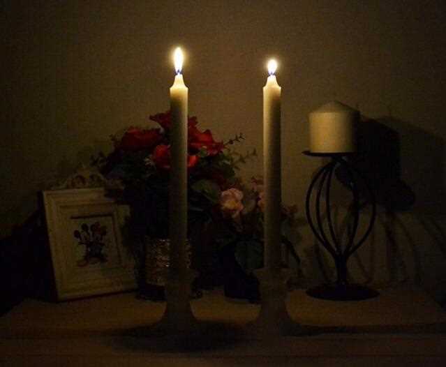 White And Lvory Wedding Taper Candle