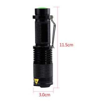 Adjustable rechargeable emergency waterproof led flashlight