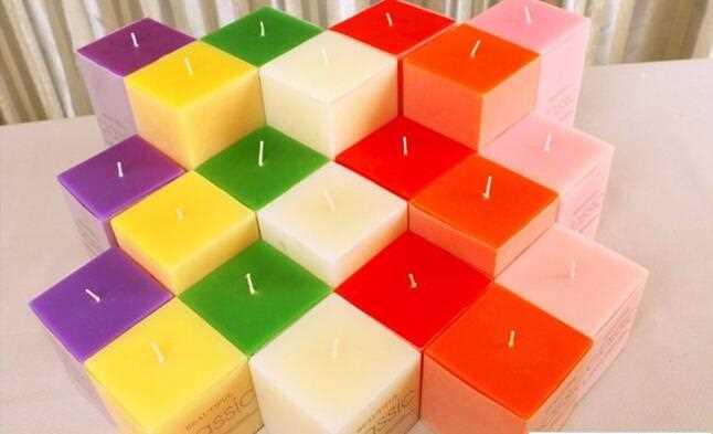 Fast Shipment Square Paraffin Wax  Pillar Candle