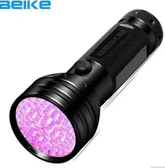 Competitive price 51 uv led light 395nm uv led emergency flashlight housing for pet urine,leak,currency,jade detector D61UV