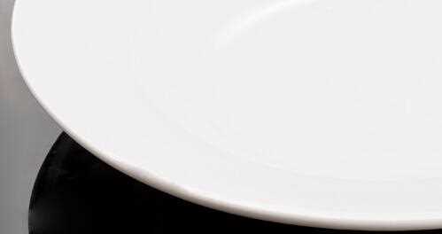 Round Shape Plain White Porcelain Soup Plates