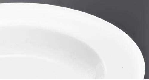 Round Shape Plain White Porcelain Soup Plates