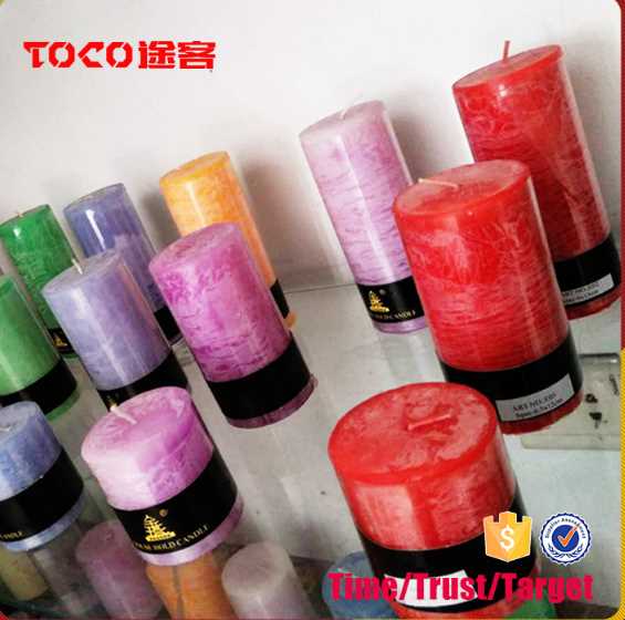 Special design decorative paraffine Pillar candles