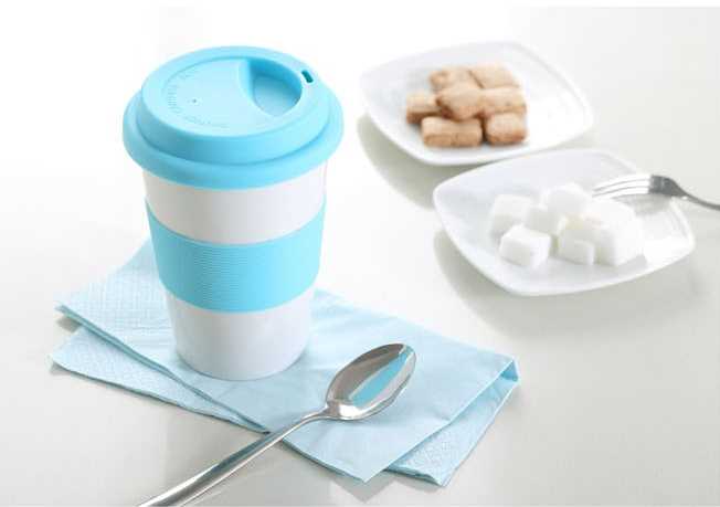 400cc ceramic cup mugs with silicone lid and band