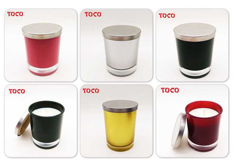 Popular Multi Color Scented Jar Glass Candles