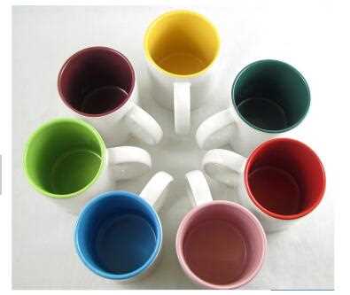 11oz top grade inner colourful mug cup