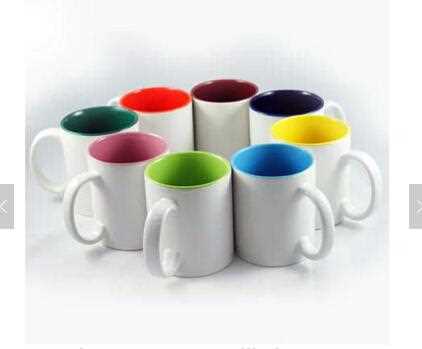 11oz top grade inner colourful mug cup