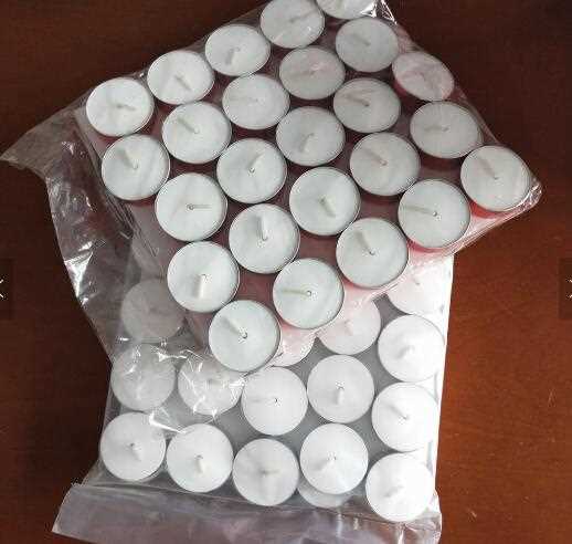 Hot sale paraffin wax white tealight candle