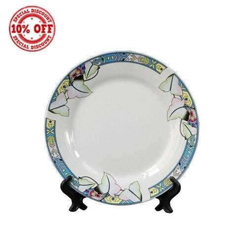 Sublimation ceramic plate with pattern on the edge