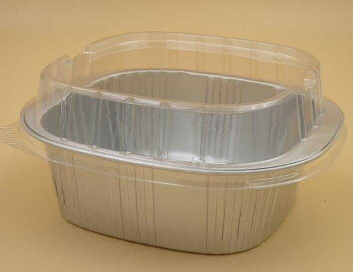  Latest design quality takeaway aluminum foil airline food packaging 