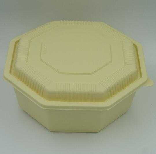  Large unique octangle PP microwave safe food grade plastic food box 