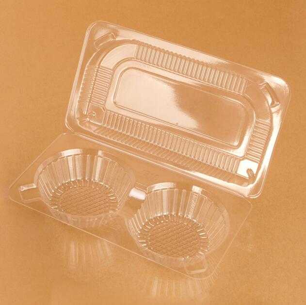 clear disposable clamshell packaging plastic food container