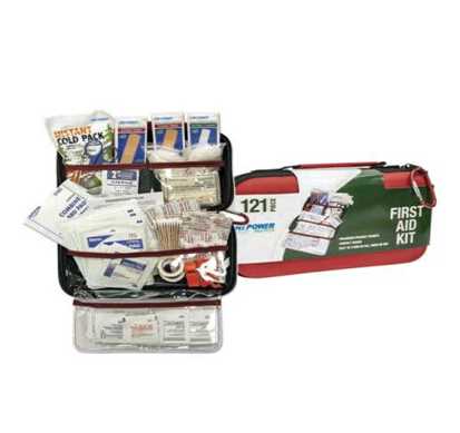 Promotional accident & disaster emergency survival kit 121pcs