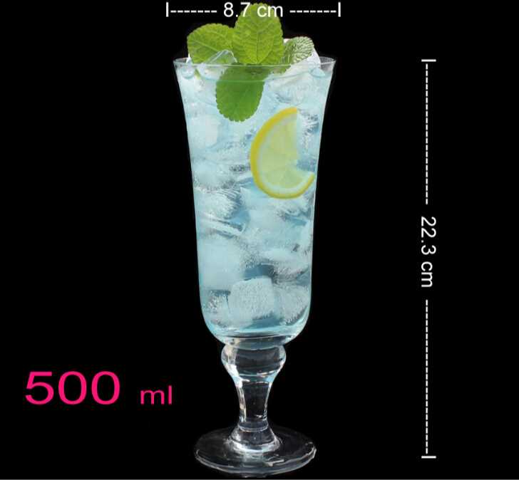 Haonai 500ml handmade crystal juice glass