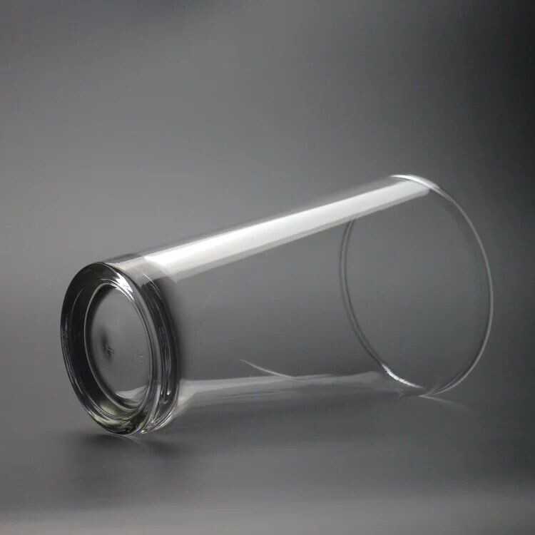 16oz clear juice glass with customized logo