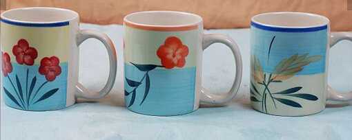 Colorful stylish cheap handpainted Ceramic mug