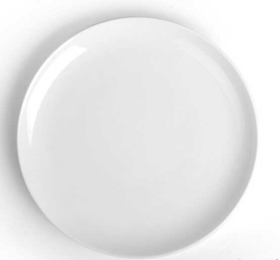 White round porcelain ceramic dinner plate wholesale