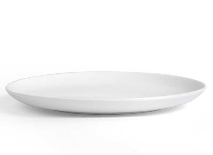 White round porcelain ceramic dinner plate wholesale