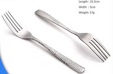 Silver or gold high-end stainless steel cutlery set