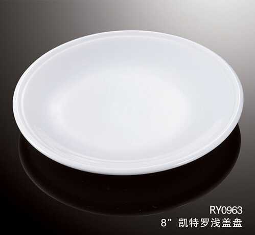 French style elegant round hotel porcelain plate