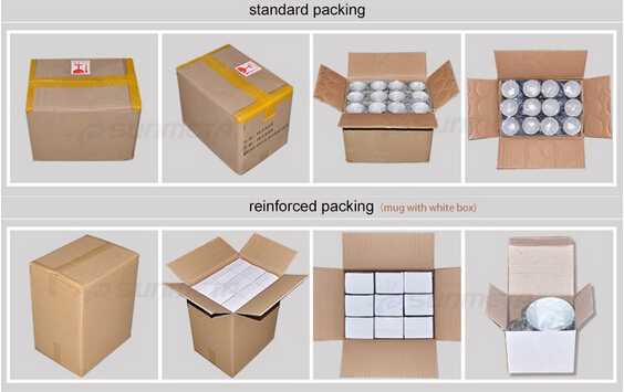 Three kinds of color factory cheap sublimation mug wholesale