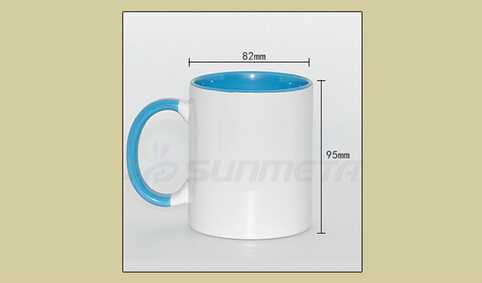 Beautiful elegant 10 color 330ml ceramic sublimation mug
